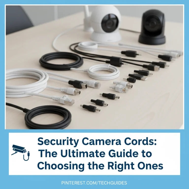 Security Camera Cords: The Ultimate Guide to Choosing the Right Ones