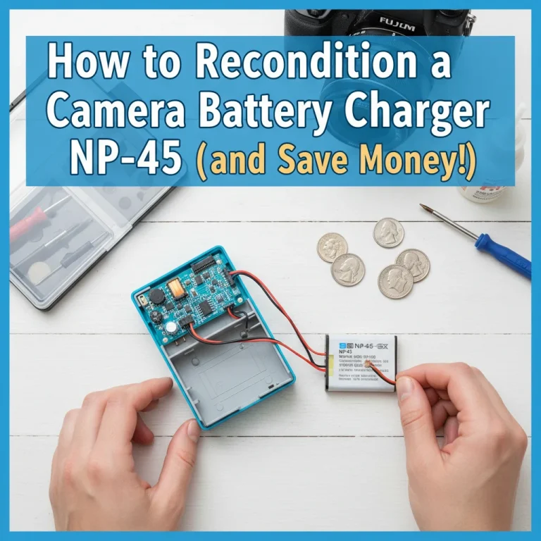 How to Recondition a Camera Battery Charger NP-45 (and Save Money!)