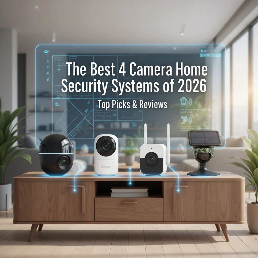 The Best 4 Camera Home Security Systems of 2026: Top Picks & Reviews