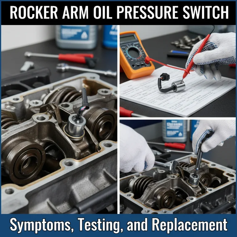 Rocker Arm Oil Pressure Switch: Symptoms, Testing, and Replacement
