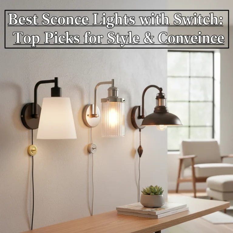 Best Sconce Lights with Switch: Top Picks for Style & Convenience