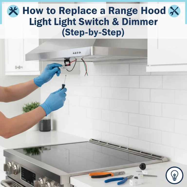 How to Replace a Range Hood Light Switch & Dimmer (Step-by-Step)