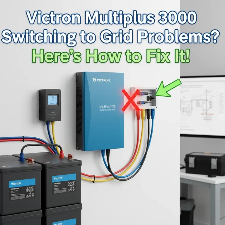 Victron Multiplus 3000 Switching to Grid Problems? Here’s How to Fix It!