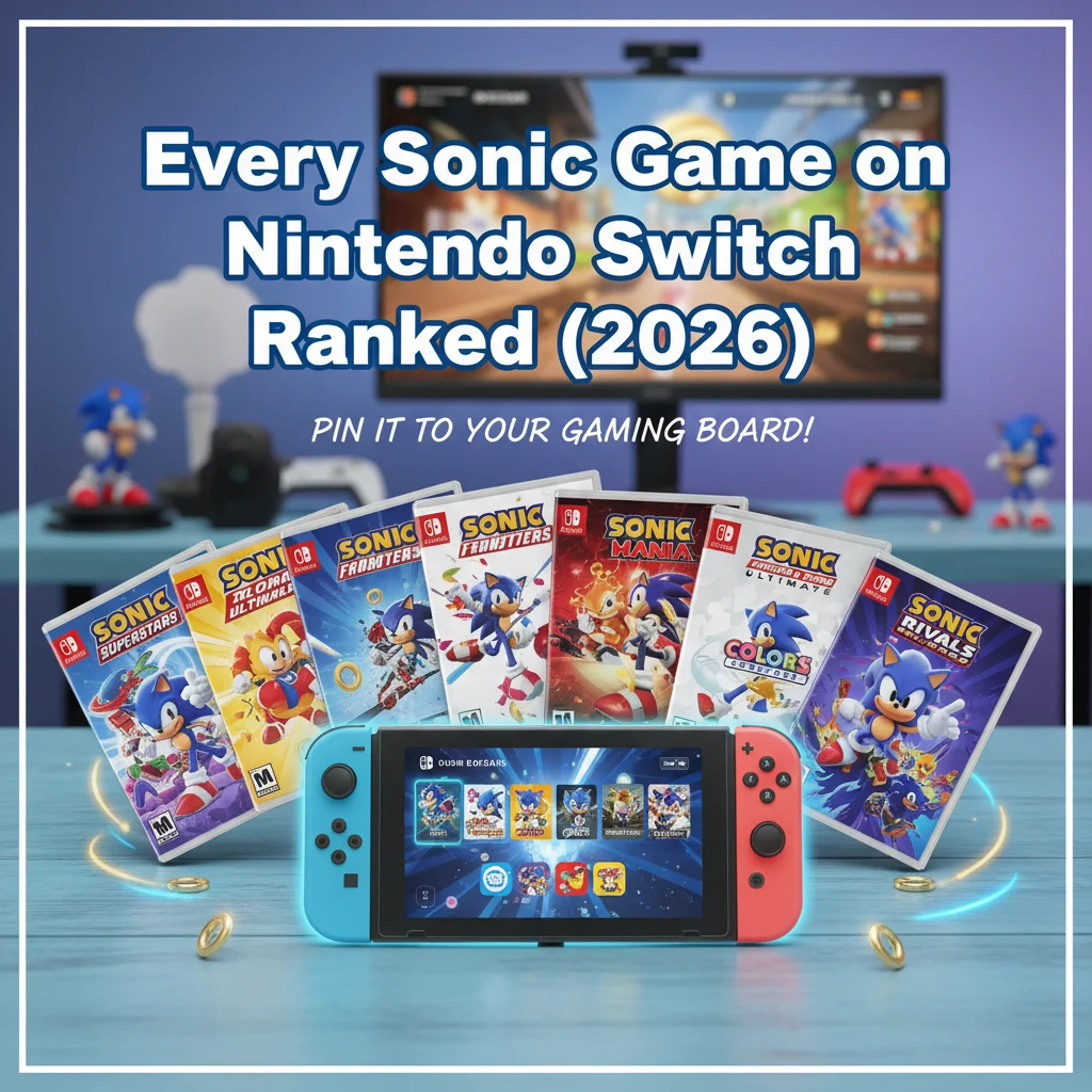 Every Sonic Game on Nintendo Switch Ranked (2026)