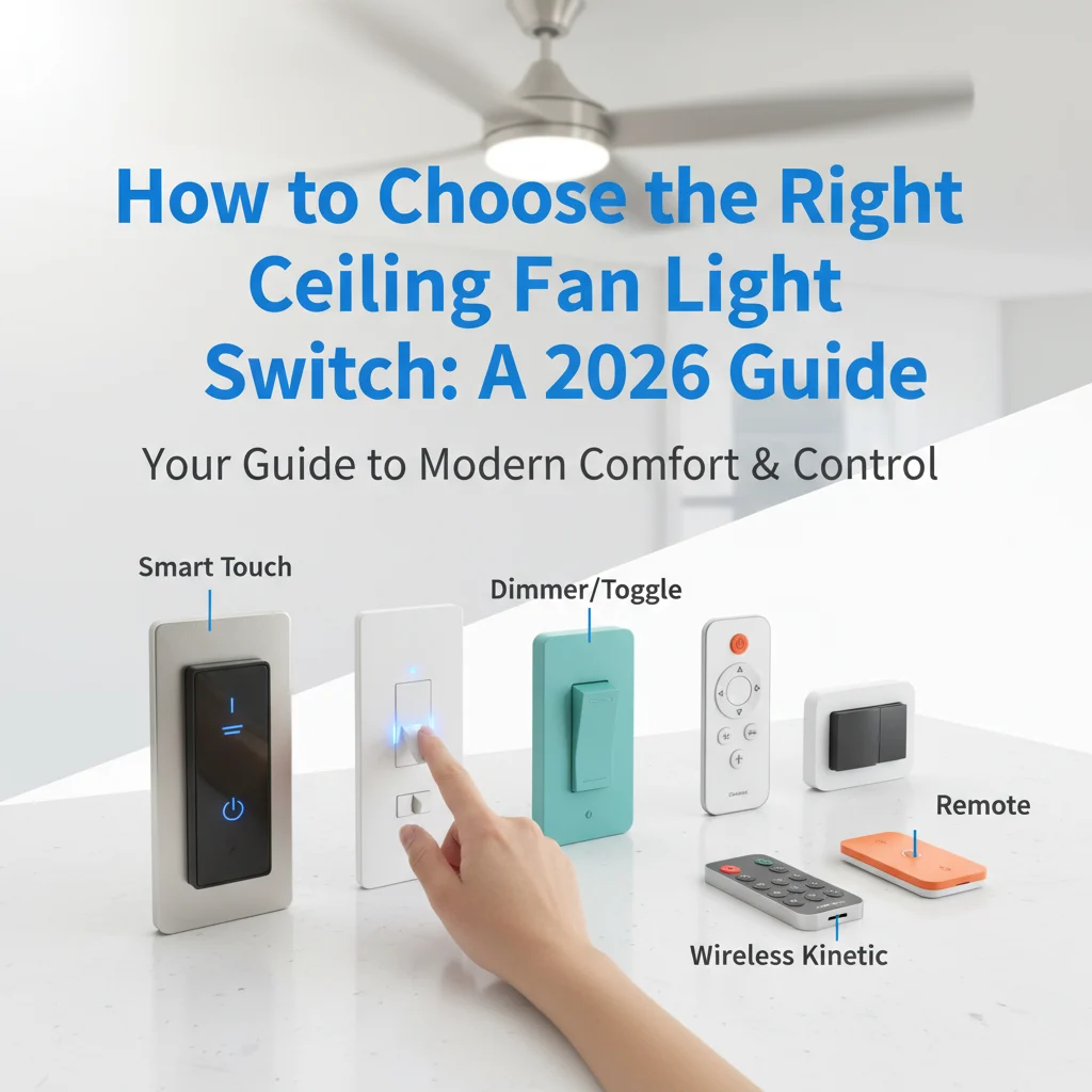 How to Choose the Right Ceiling Fan Light Switch: A 2026 Guide