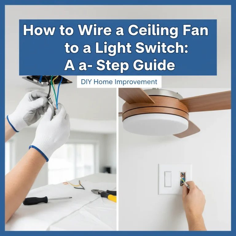 How to Wire a Ceiling Fan to a Light Switch: A Step-by-Step Guide