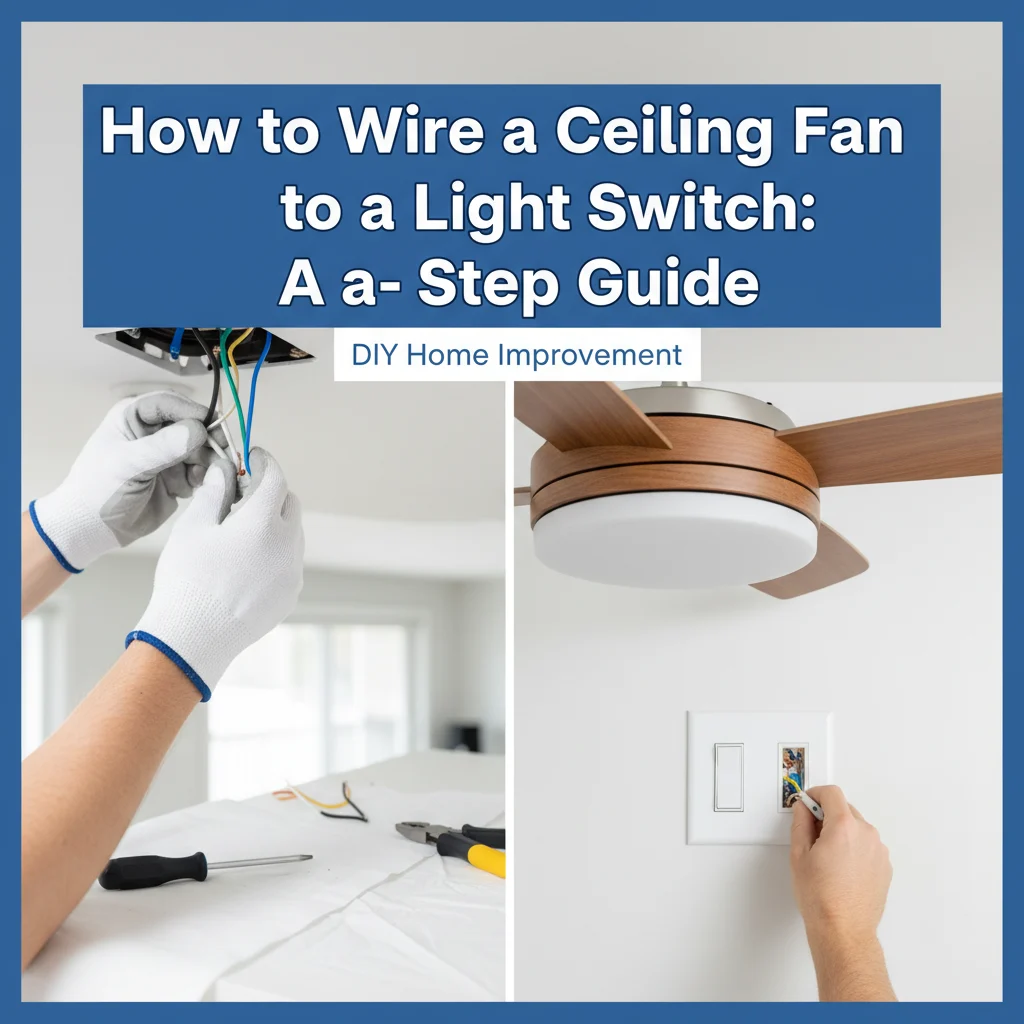 How to Wire a Ceiling Fan to a Light Switch: A Step-by-Step Guide