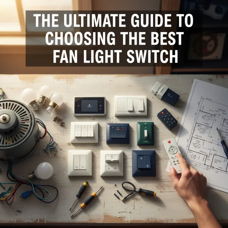The Ultimate Guide to Choosing the Best Fan Light Switch